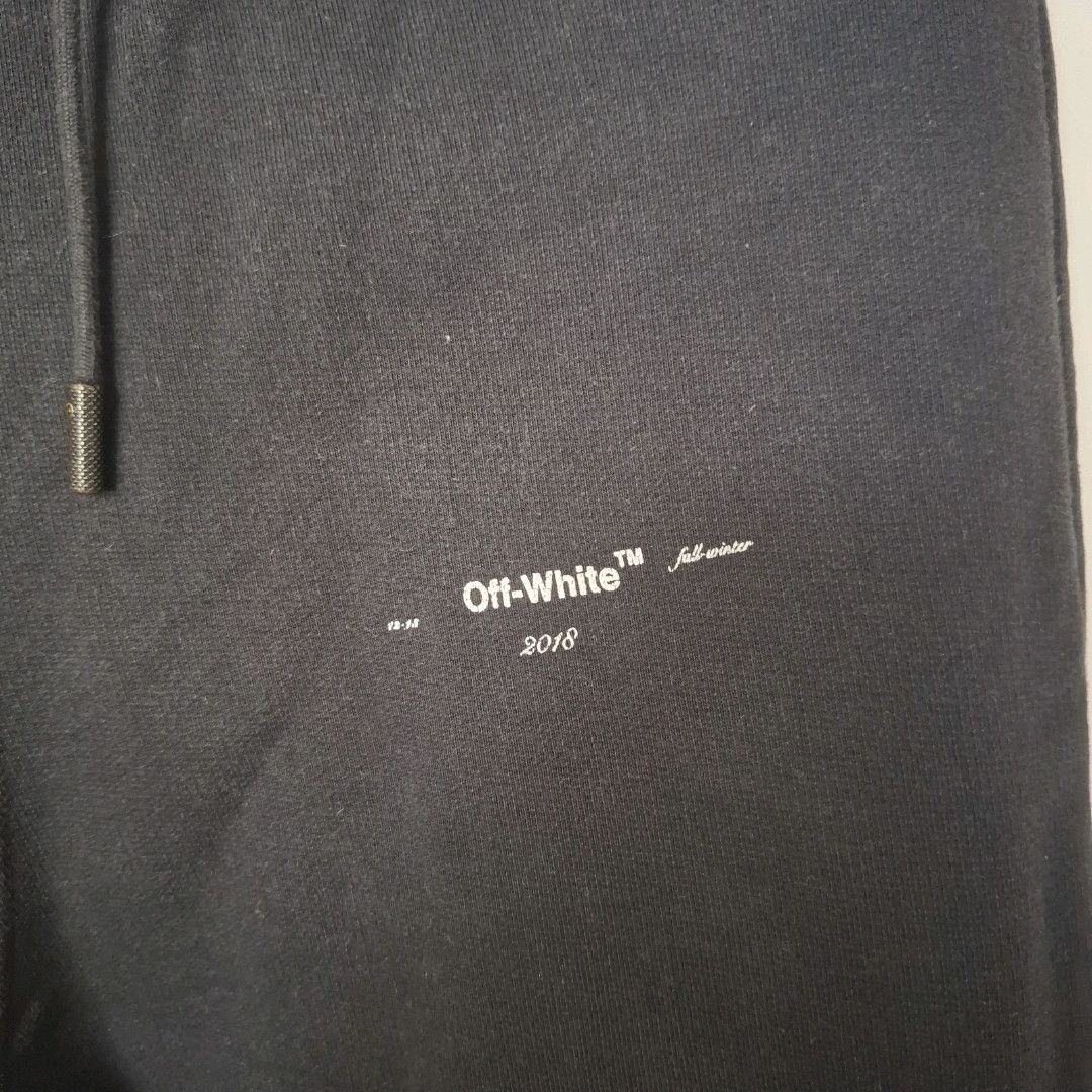 Off-White OFF-WHITE Diagonal Outline Marker Arrows Black Joggers Size US 26 / EU 42 - 4 Thumbnail
