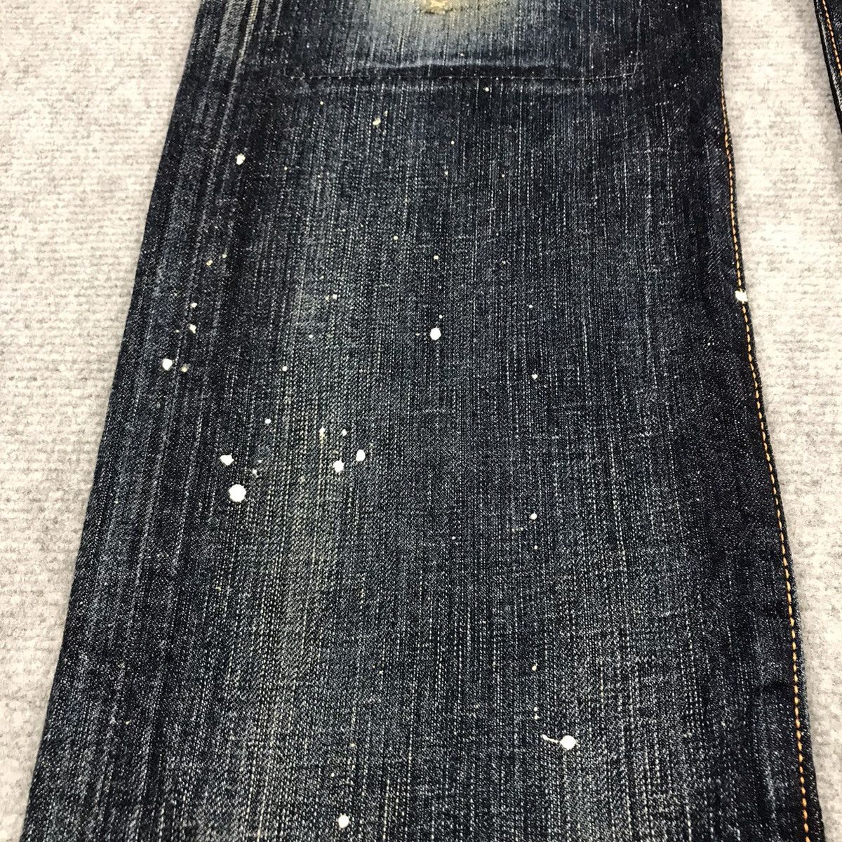 If Six Was Nine × Le Grande Bleu (L.G.B.) RIPPED DISTRESSED PATCHWORK EDWIN JAPANESE DENIM PANTS Size US 30 / EU 46 - 3 Thumbnail