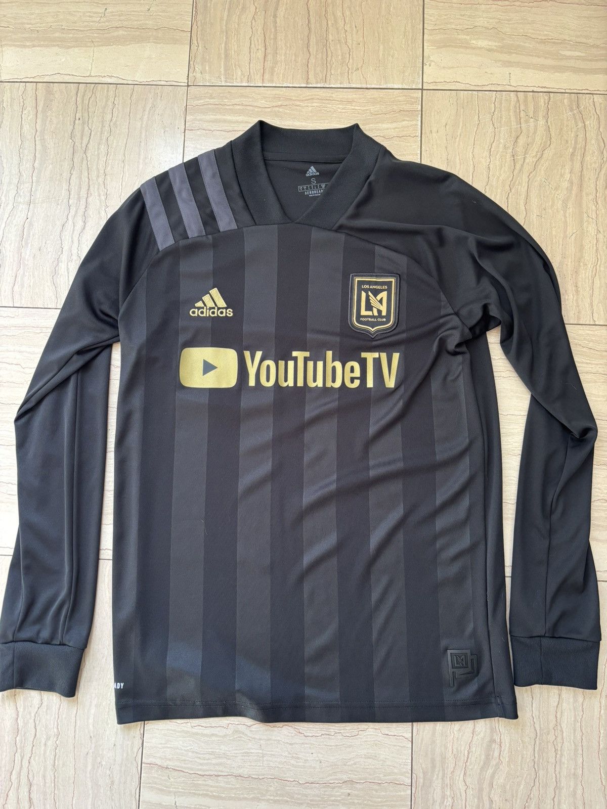 Adidas LOS ANGELES FC LAFC 2020 LONG-SLEEVE HOME FOOTBALL JERSEY Size US S / EU 44-46 / 1 - 1 Thumbnail