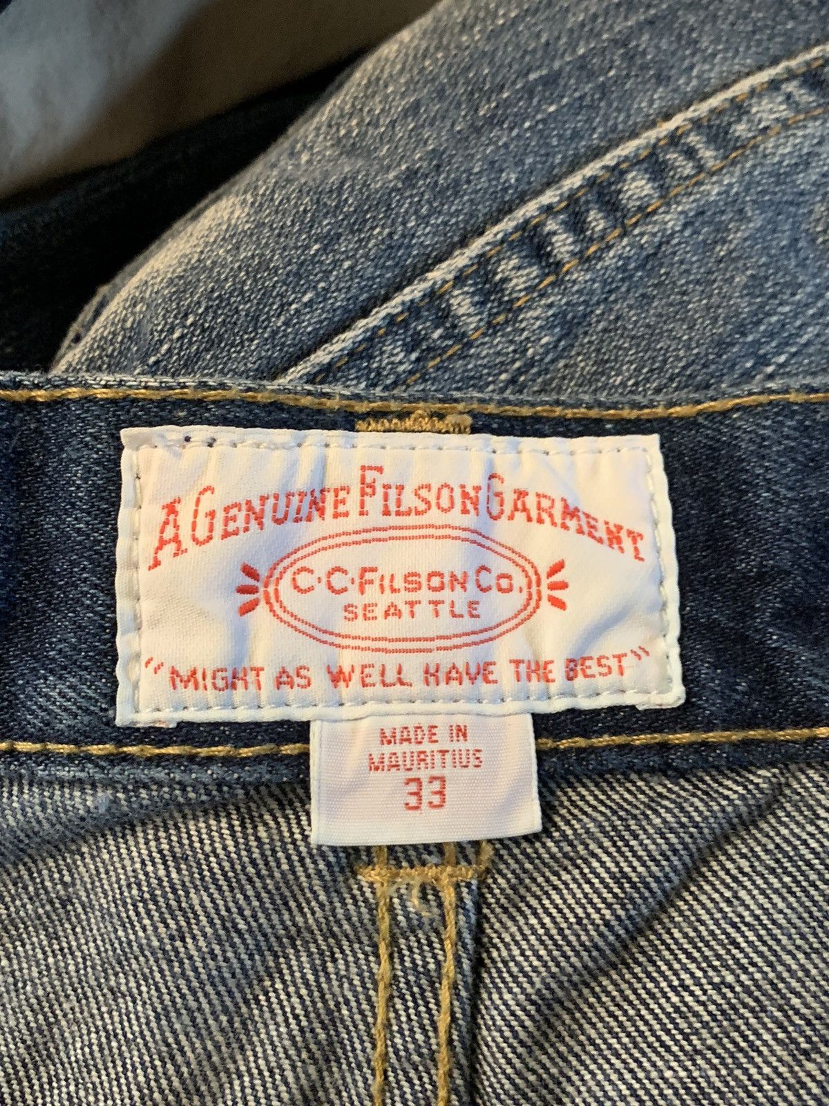 Filson RARE* Vintage Filson Double Knee Carpenter Denim Jeans Pants Size US 33 - 10 Thumbnail