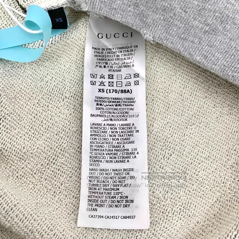 Gucci Gucci Gray letter Donald Duck printed cotton round-neck lo Size US XS / EU 42 / 0 - 8 Thumbnail