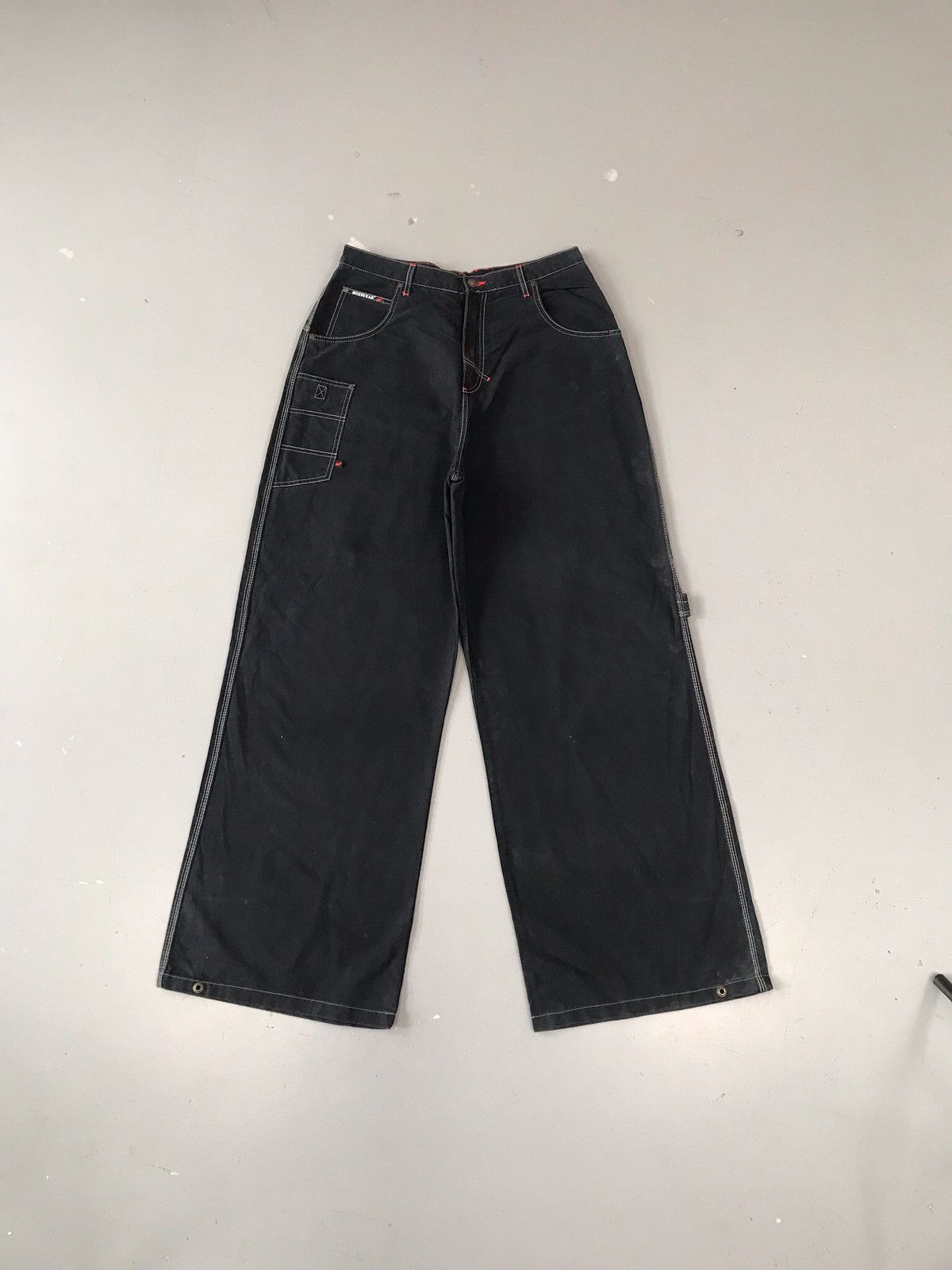 JNCO × Southpole × Vintage Vintage oierzeas spell out embroidered denim Size US 35 - 5 Thumbnail