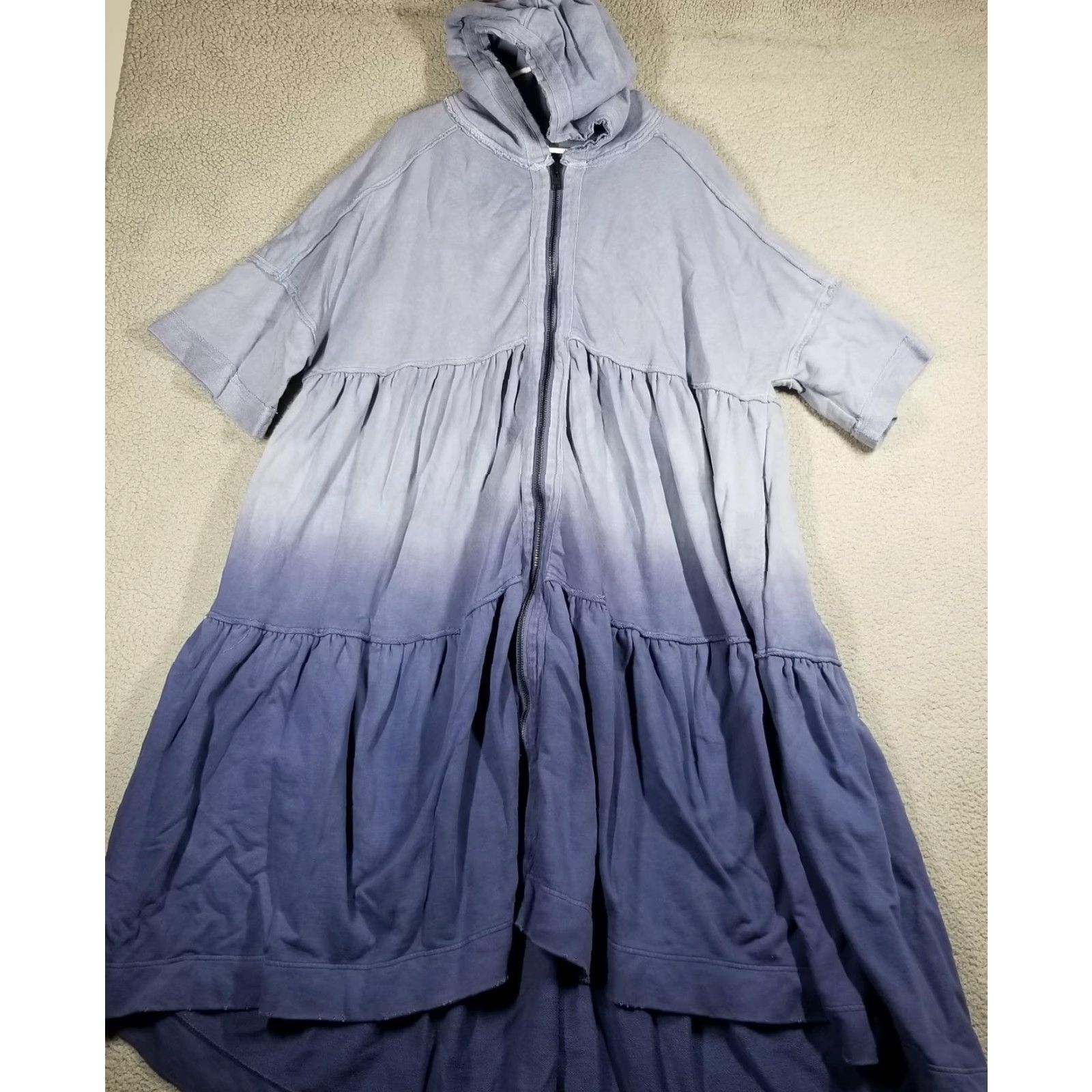 Free People Free People Molly Cardi Garden Glade Combo Hoodie Dress Oversized Dip Dye M Size M / US 6-8 / IT 42-44 - 2 Thumbnail