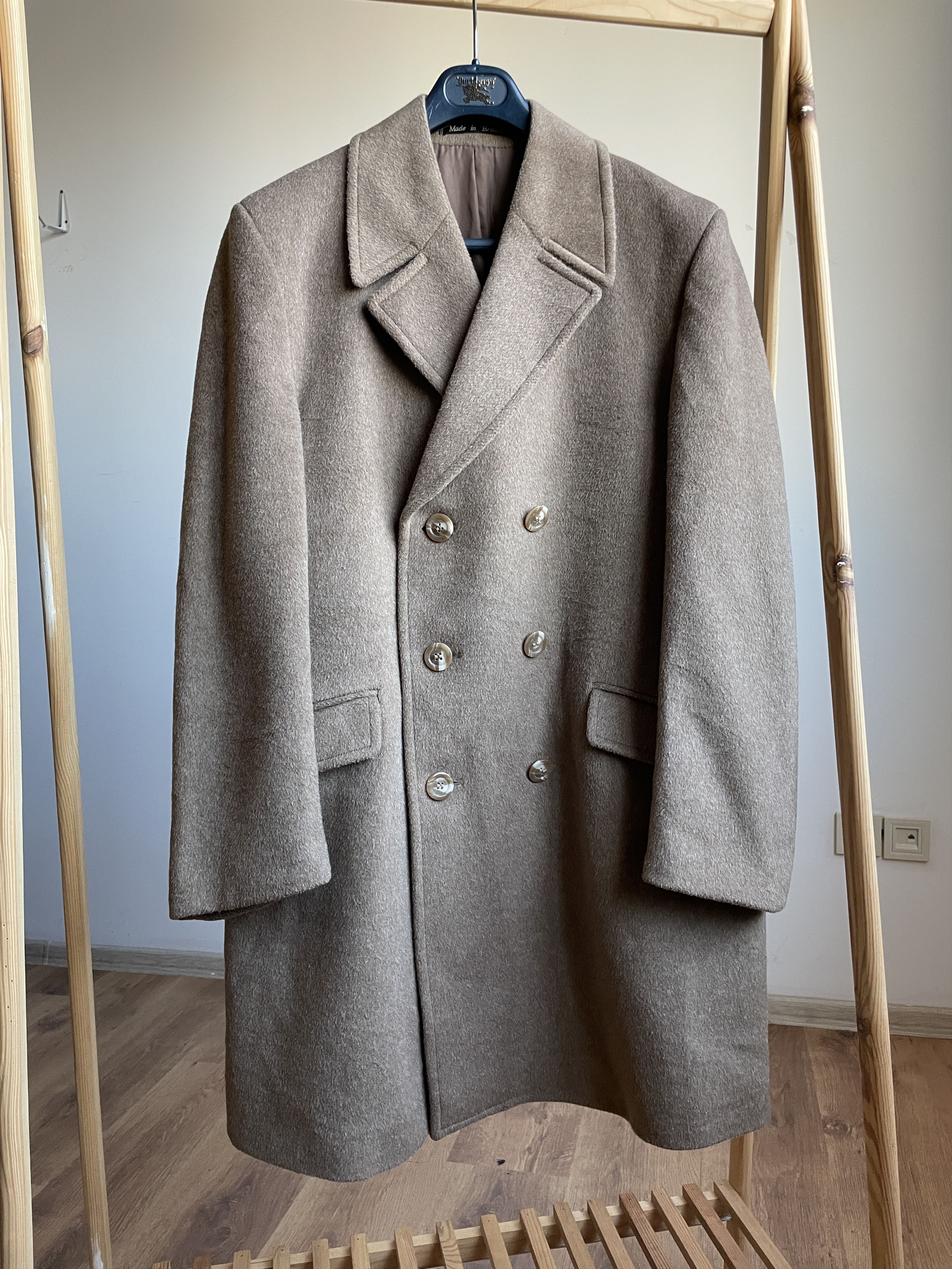 Vintage Dunn & Co Vintage Worsted Wool Double Breasted Overcoat Size US L / EU 52-54 / 3 - 1 Thumbnail