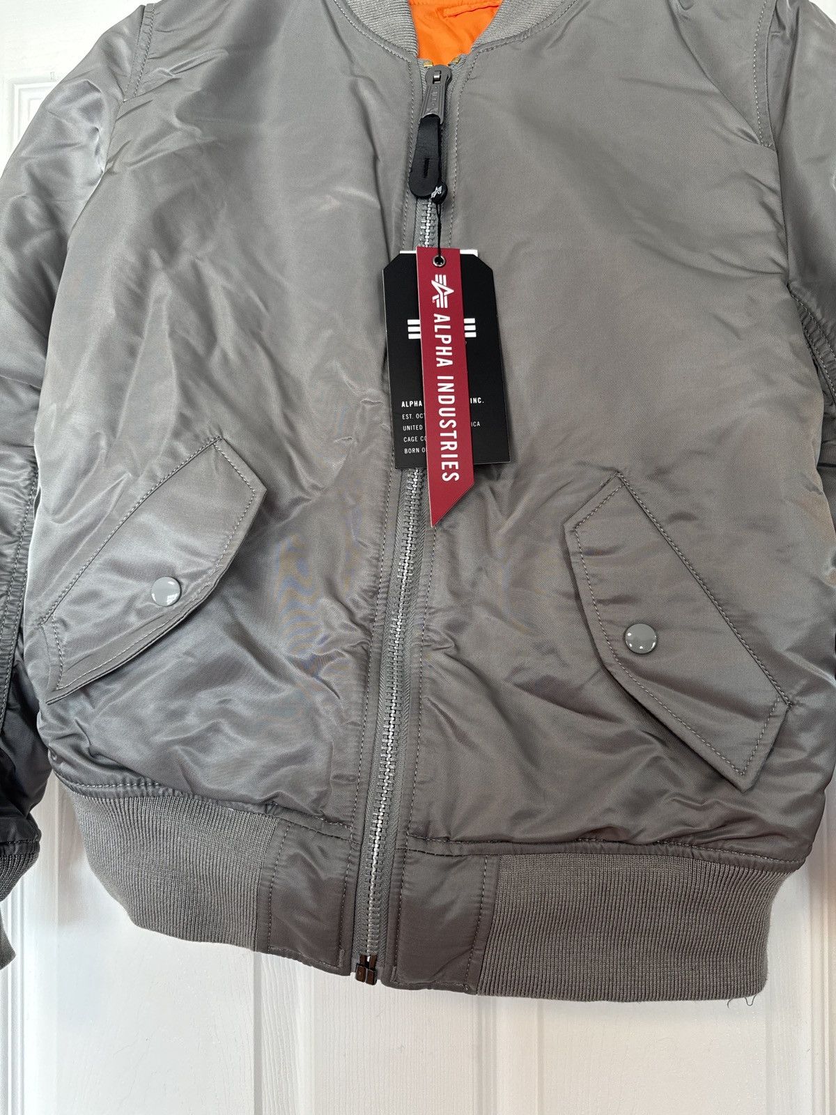 Alpha Industries MA-1 W Vintage Gray Reversible Small NWT Size S / US 4 / IT 40 - 5 Thumbnail