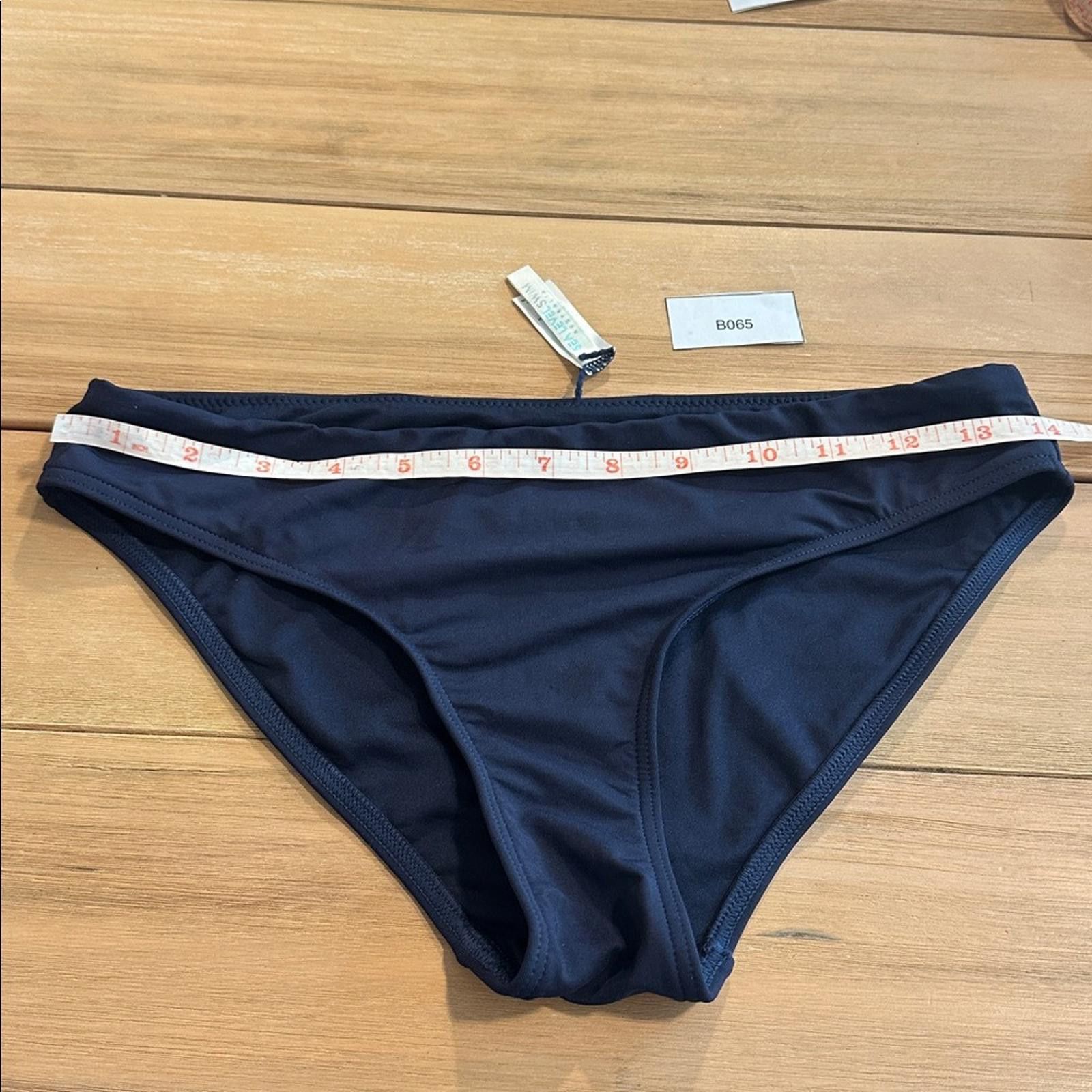 Other Sea Level Swim US 6 Women’s Navy Blue Bikini Bottom NWOT Size ONE SIZE - 3 Thumbnail