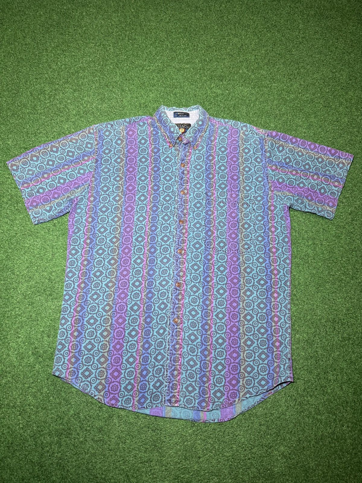 Chaps Ralph Lauren Ralph Lauren Chaps Button Up Short Sleeve 90s M 22x29 Shirt Size US M / EU 48-50 / 2 - 1 Thumbnail