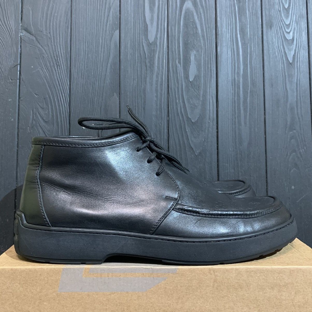 Louis Vuitton Louis Vuitton Black leather chukka boots Size 8.5 Size US 8.5 / EU 41-42 - 1 Thumbnail