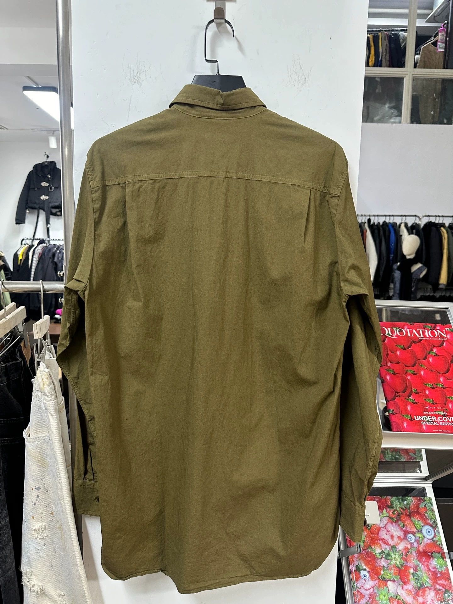 Dries Van Noten Dries Van Noten mustard & brown green basic shirt Size US S / EU 44-46 / 1 - 4 Thumbnail