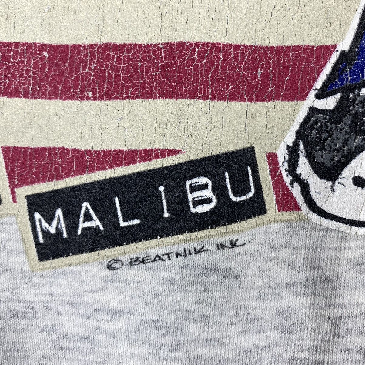 Vintage VINTAGE 90's BEATNIK FROM MANATTAN TO MALIBU TEE Size US L / EU 52-54 / 3 - 4 Thumbnail