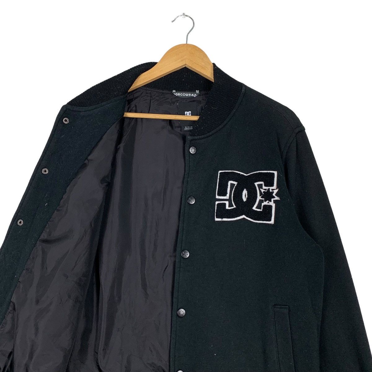 DC DC Shoe Company Big Logo Varsity Jacket #1177-C54 Size US M / EU 48-50 / 2 - 10 Thumbnail