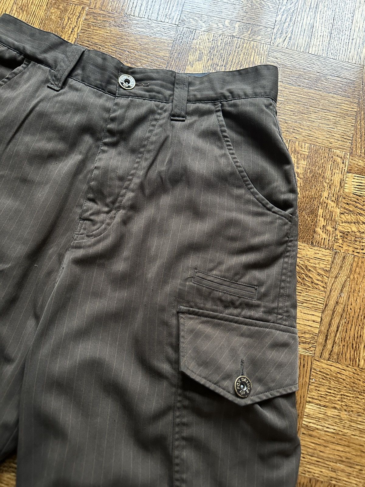 Fox Racing × Vintage Vintage Y2K Fox Racing Embroidered Pinstripe Shorts Size US 30 / EU 46 - 4 Thumbnail
