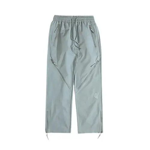Jean Nylon Knee Zip Up Stacked Sweatpants Size US 32 / EU 48 - 3 Thumbnail