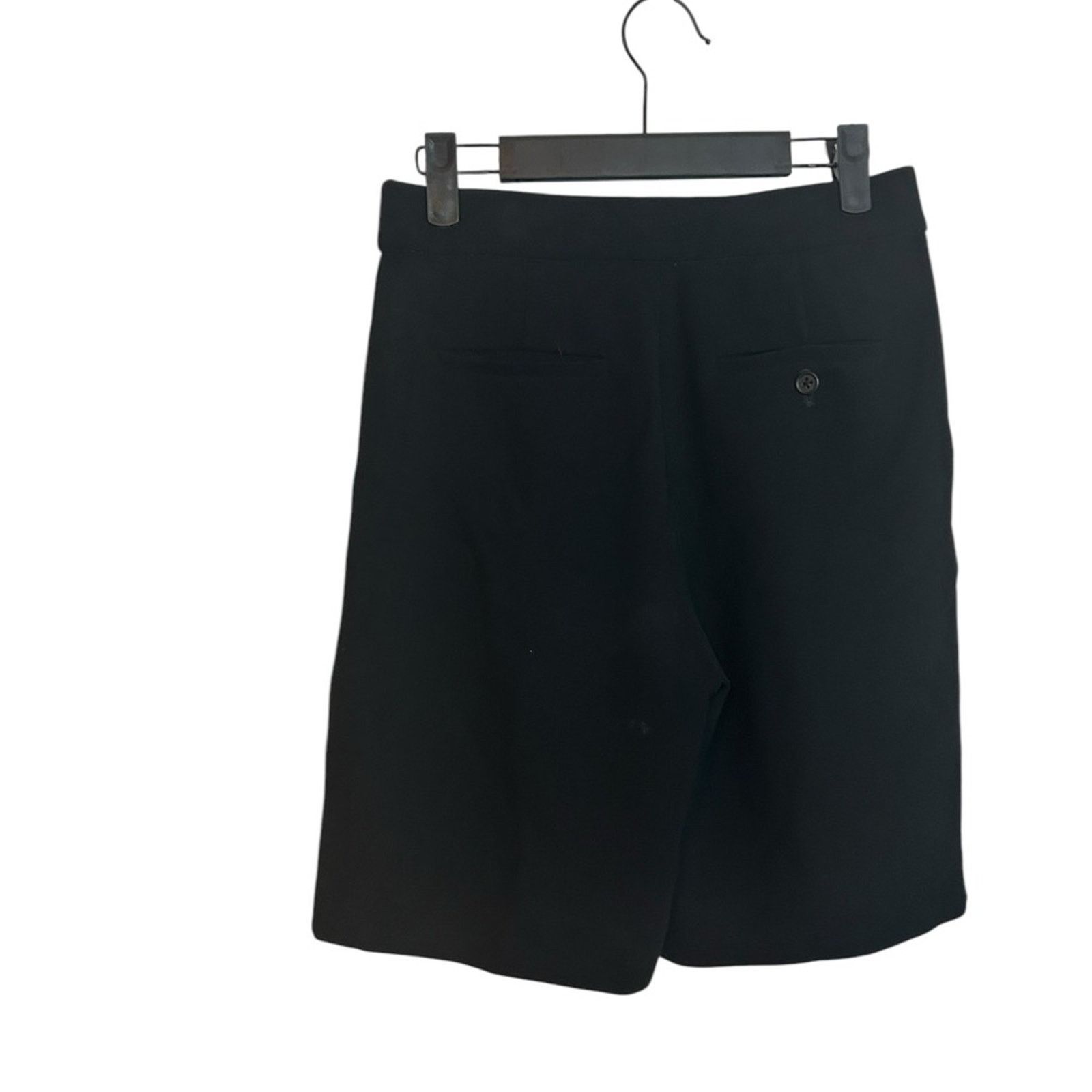 J.Crew J.Crew Black Pleated High Waisted Crepe Shorts Size 24" / US 00 / IT 34 - 2 Thumbnail