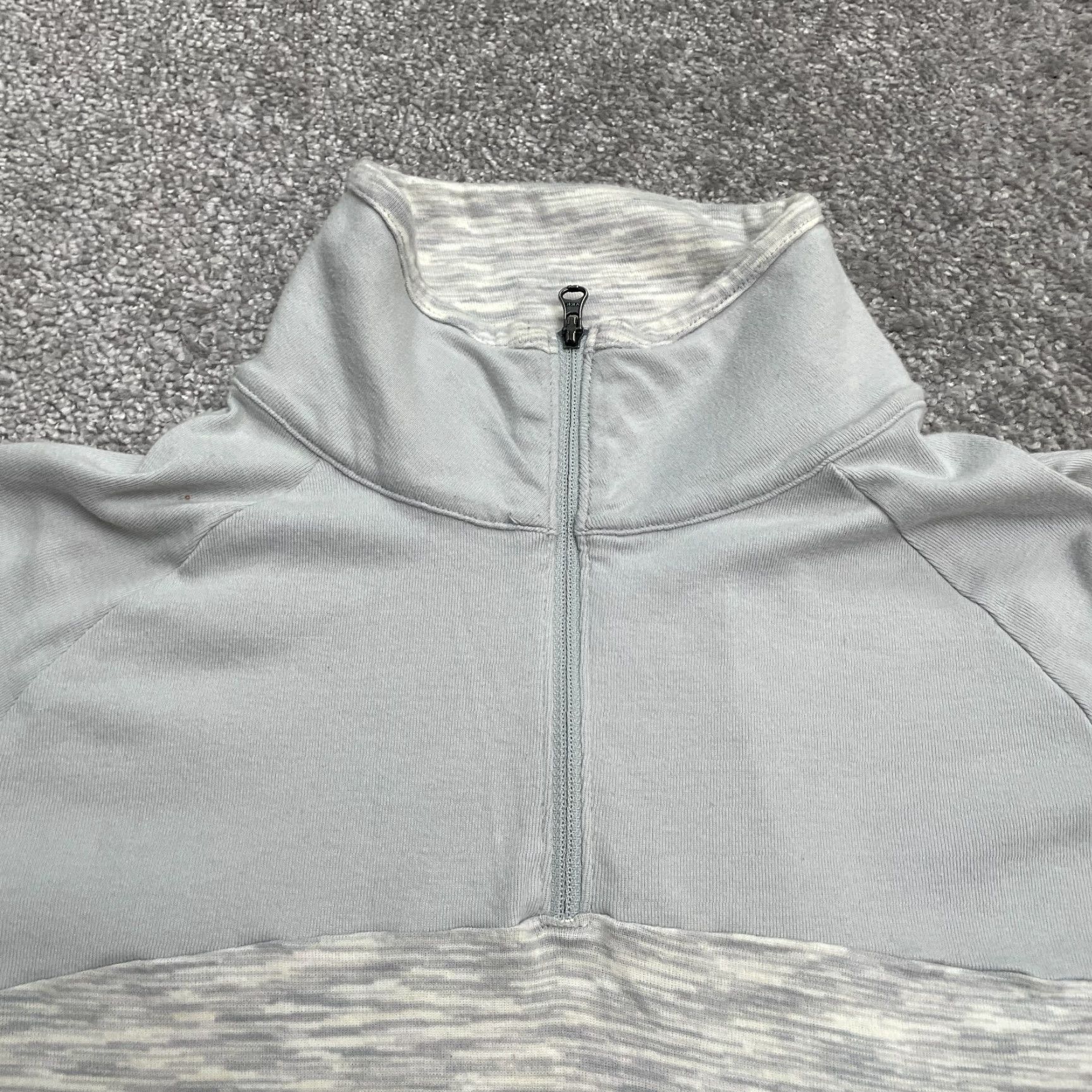 Vintage Columbia Jacket Womens L Gray 1/4 Zip Cotton Blend Athletic Activewear Shirt Size L / US 10 / IT 46 - 3 Thumbnail