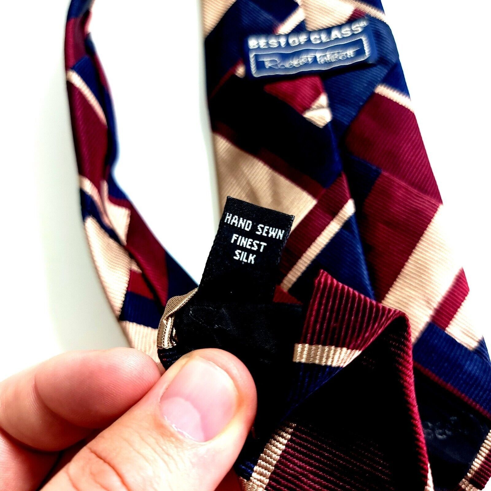 Robert Talbott Robert Talbott Best Of Class Red Blue Patchwork Woven Short Size ONE SIZE - 7 Thumbnail