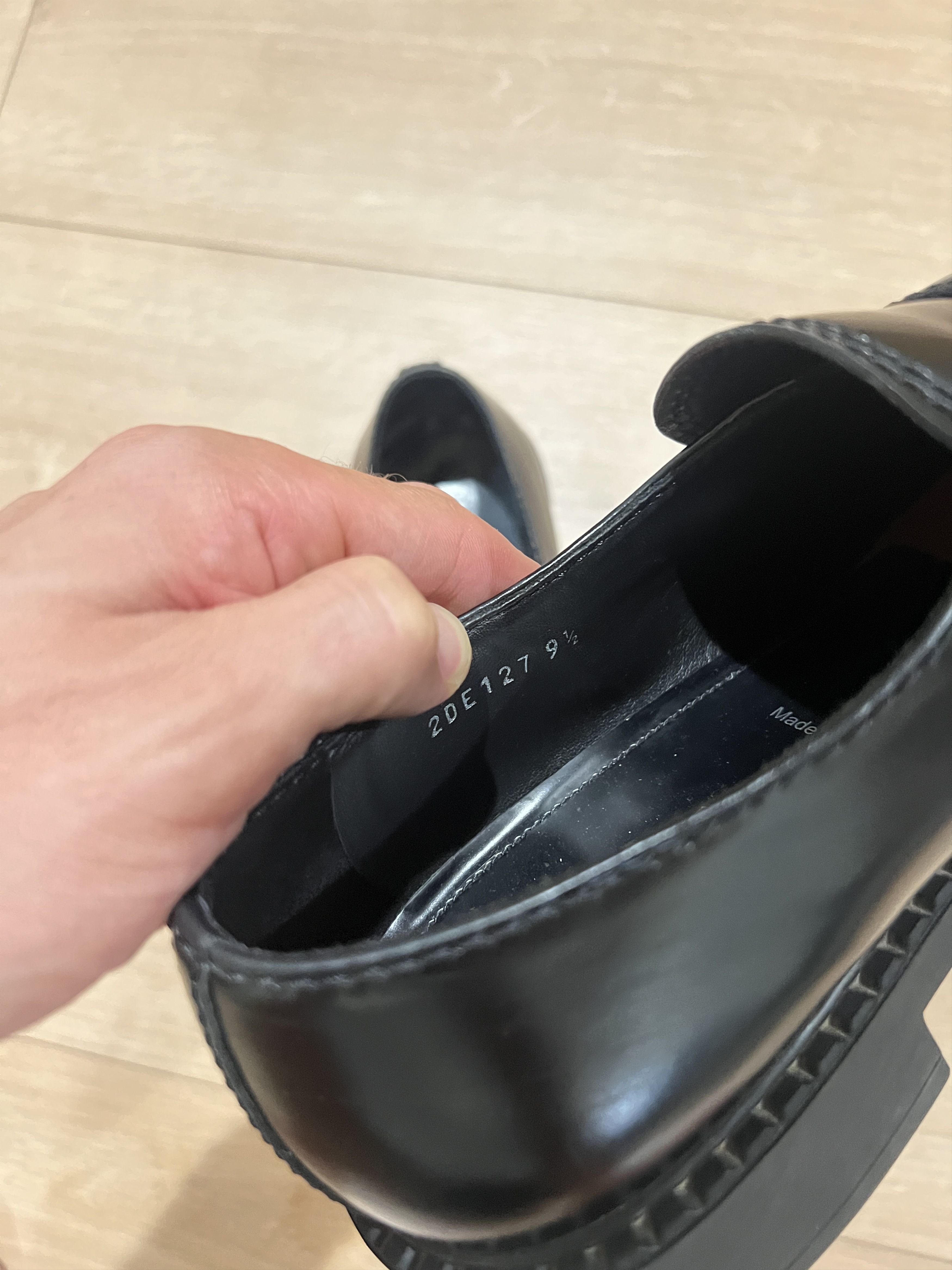 Prada Prada Black Chocolate Brushed Leather Loafers w Box Dust Bag Size US 9.5 / EU 42-43 - 4 Thumbnail