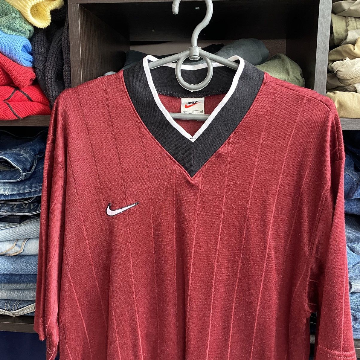 Nike Vintage 90’s Nike small swoosh jersey style y2k tee Size US M / EU 48-50 / 2 - 2 Thumbnail