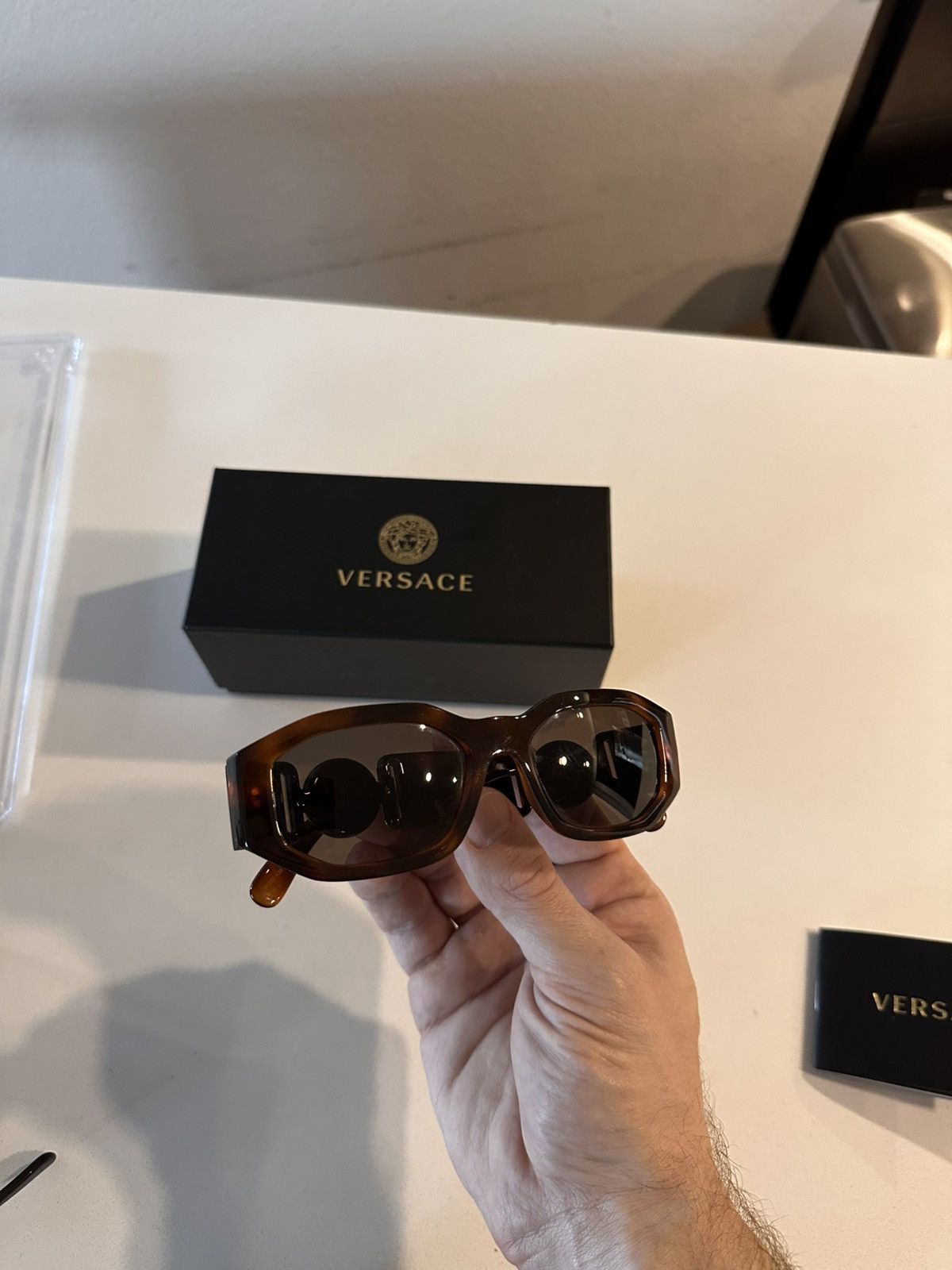 Versace Versace Medusa Biggie Sunglasses Size ONE SIZE - 9 Thumbnail