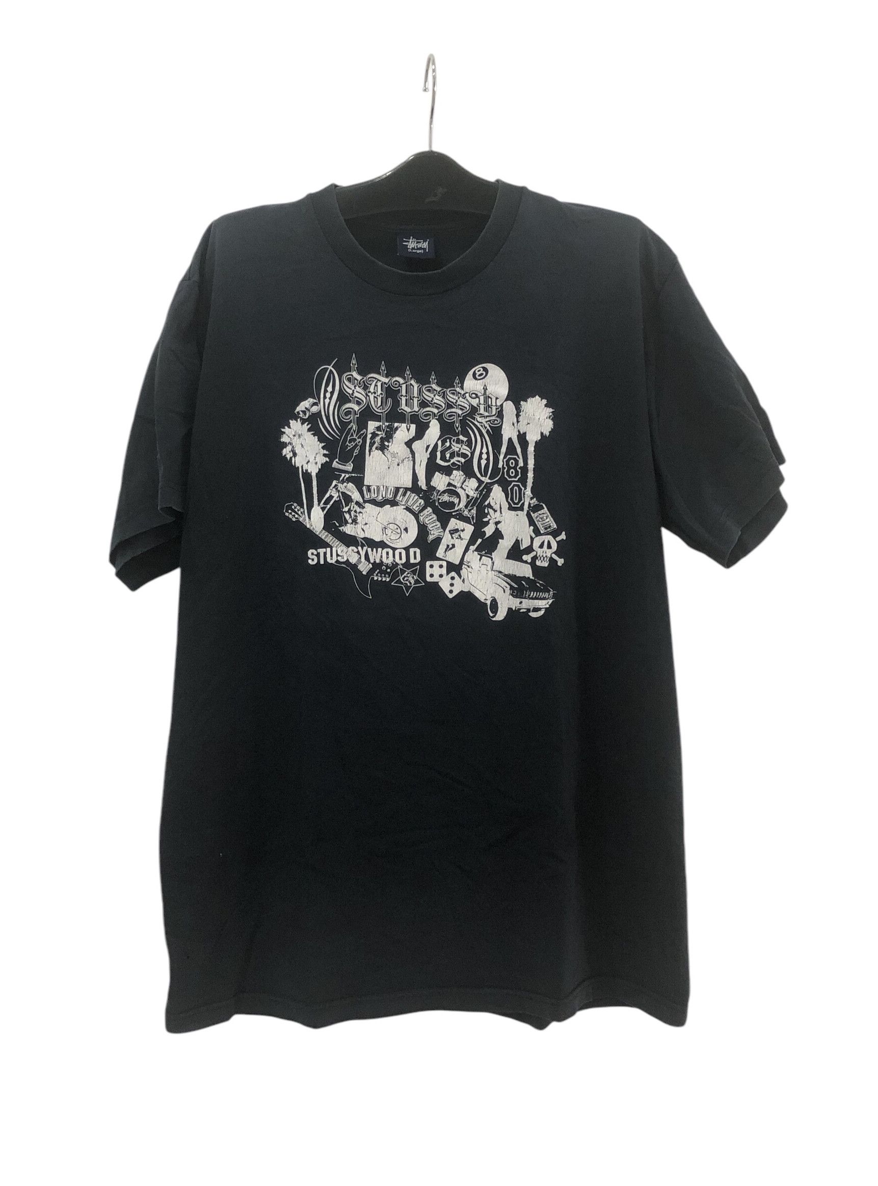 Stussy × Vintage Vintage StussyWood Long Live Rock T-shirts Size US L / EU 52-54 / 3 - 1 Thumbnail