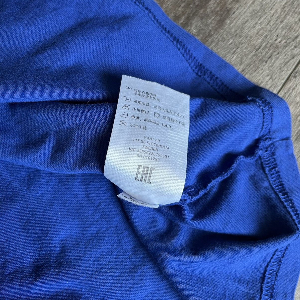 Gant × Vintage Vintage Gant 1949 New Haven Arch Logo Tee Shirt Royal Blue Size US XL / EU 56 / 4 - 6 Thumbnail