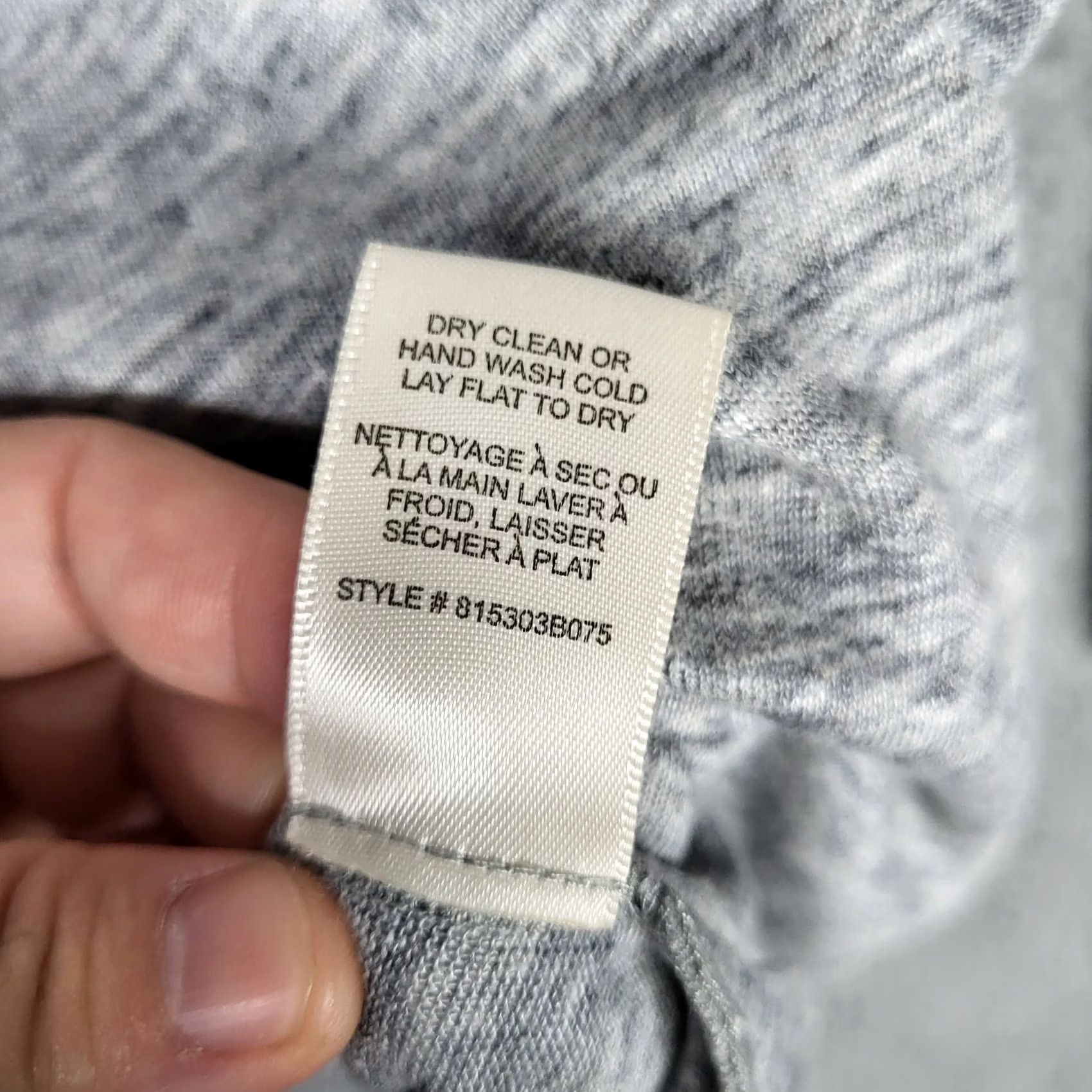 Rebecca Taylor Rebecca Taylor Women's Knit Top 3/4 Sleeve Size XS Linen Gray Round Neck Casual Basic All Seasons Knit Top Mens Womens Girls Size XS / US 0-2 / IT 36-38 - 6 Thumbnail