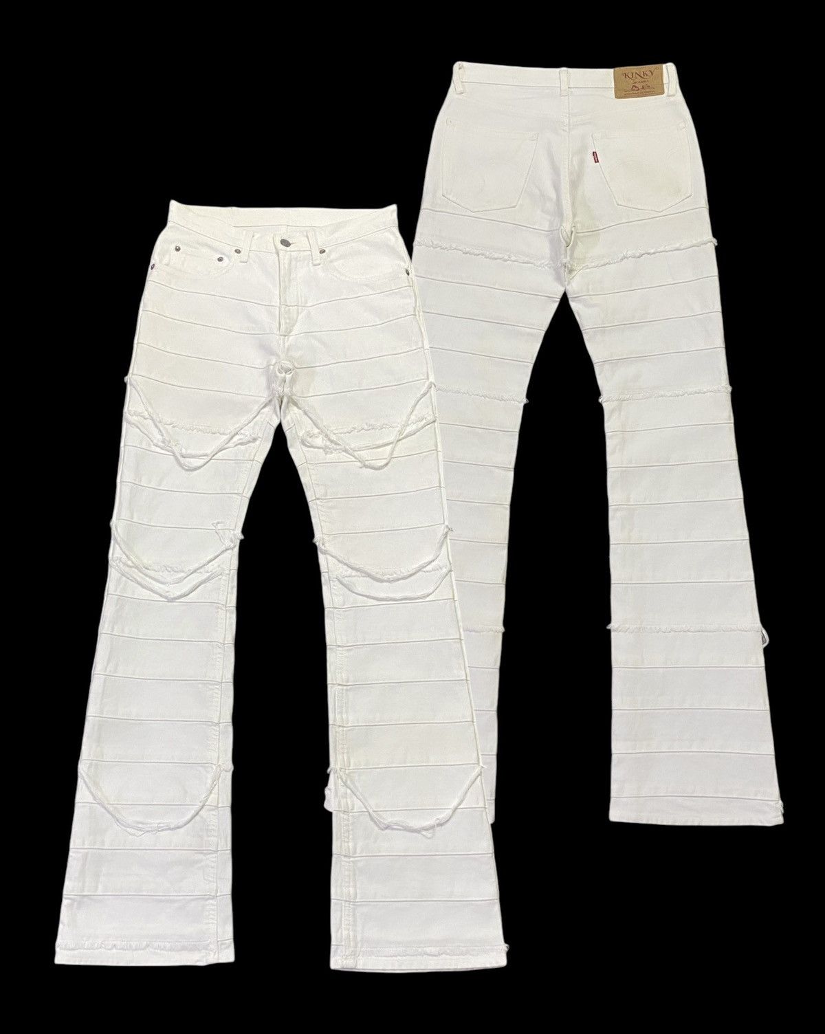 Hysteric Glamour Rare Colour🔥Vintage Hysteric Glamour Flare Hagi Denim Pants Size US 28 / EU 44 - 1 Thumbnail