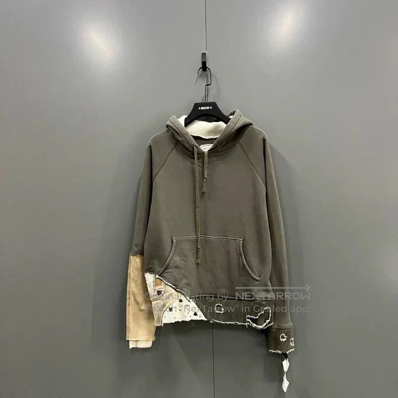 Greg Lauren GREG LAUREN Distressed Patchwork Hoodie. Size US S / EU 44-46 / 1 - 1 Thumbnail
