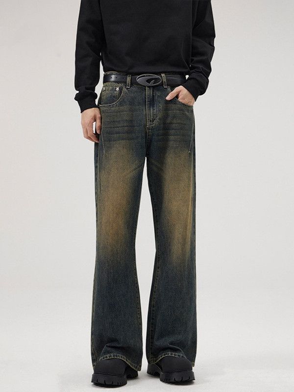 Vintage Retro high-street vibe slightly flared loose jeans Size US 32 / EU 48 - 1 Thumbnail