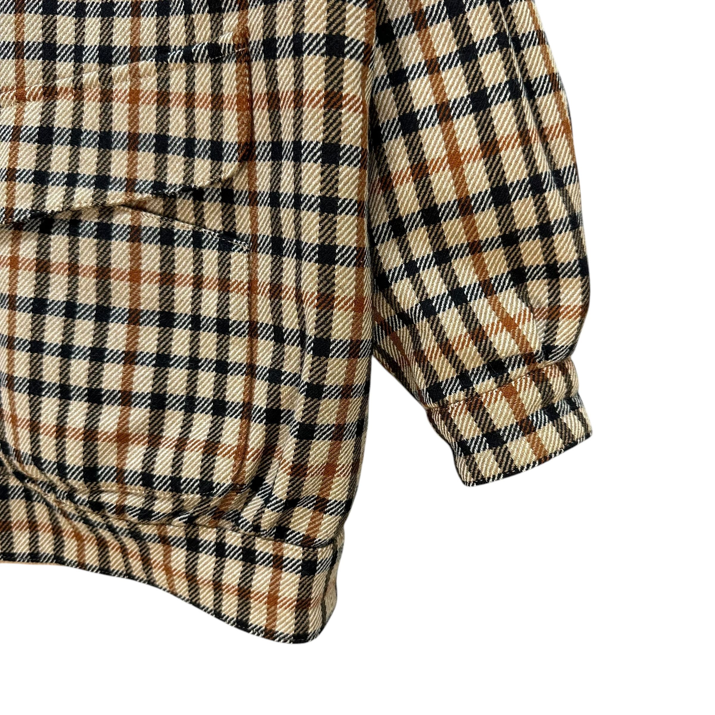 DAKS Vintage 90's DAKS Wool Checked Reversible Jacket #A74-1796 Size US M / EU 48-50 / 2 - 6 Thumbnail