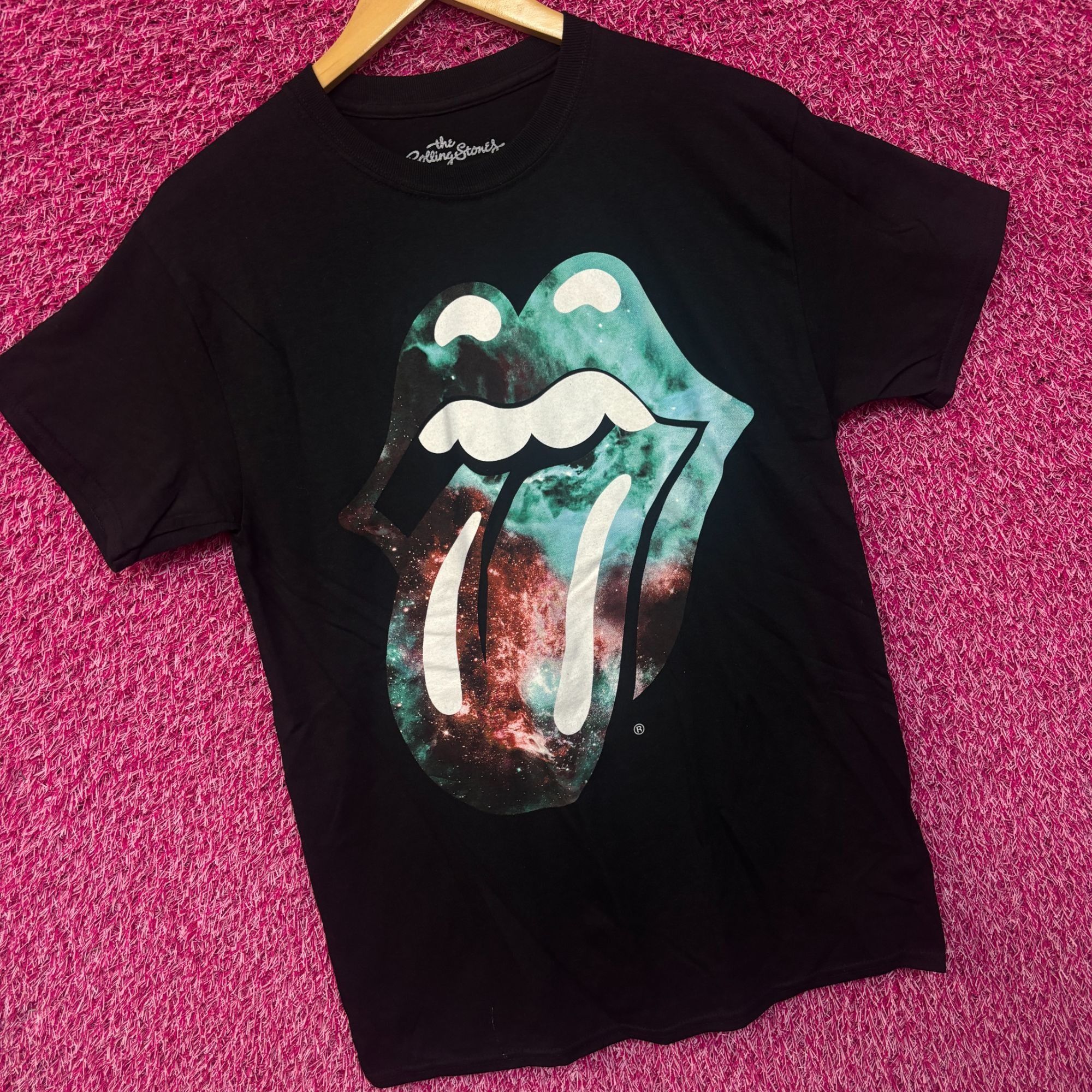 Band Tees × The Rolling Stones The Rolling Stones Cosmic Space Hot Lips Rock n Roll Tee M Size US M / EU 48-50 / 2 - 3 Thumbnail