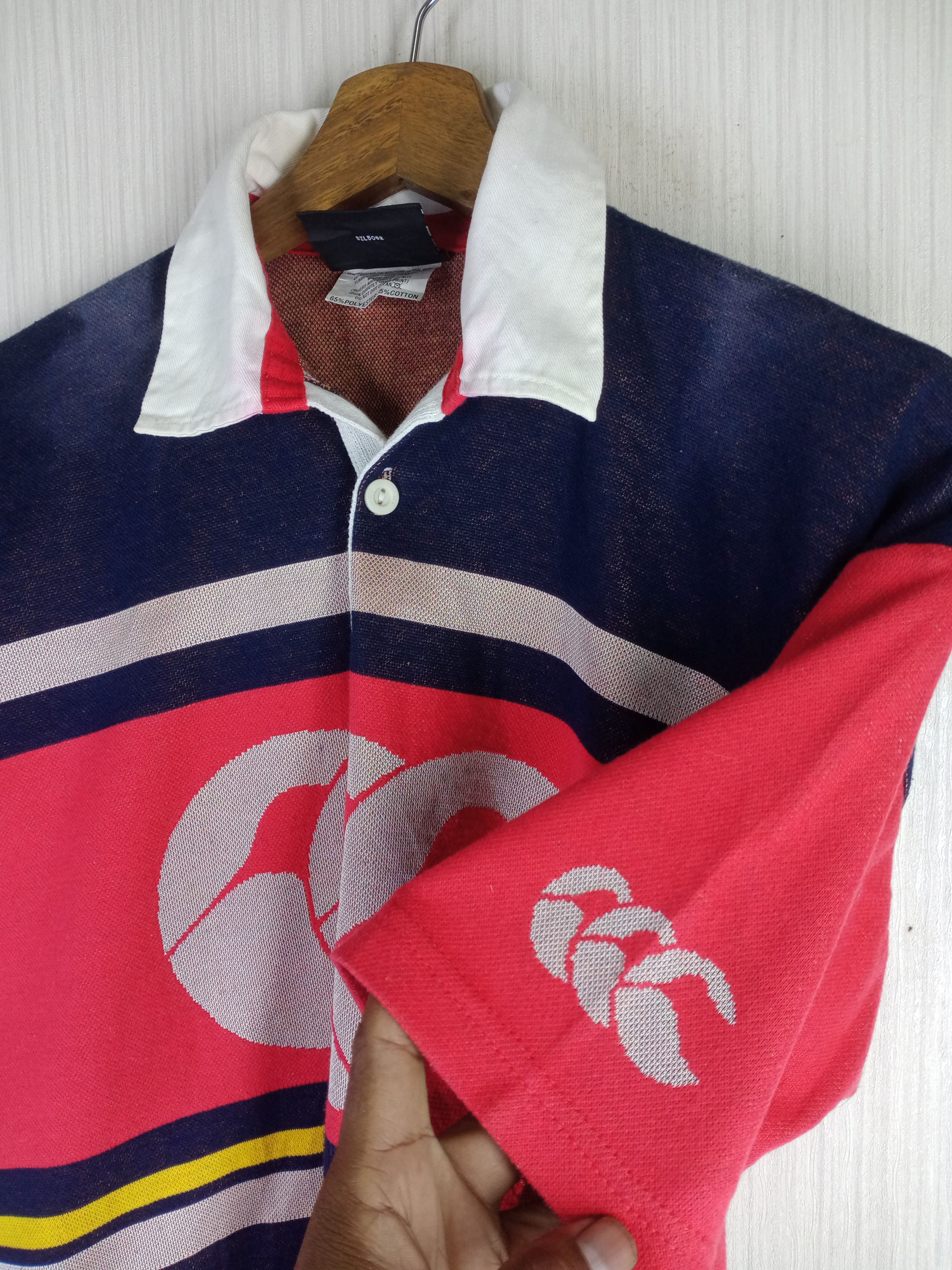 Canterbury of New Zealand Vintage Canterbury Of New Zealand Temex Rugby Polo Shirt Size US S / EU 44-46 / 1 - 5 Thumbnail