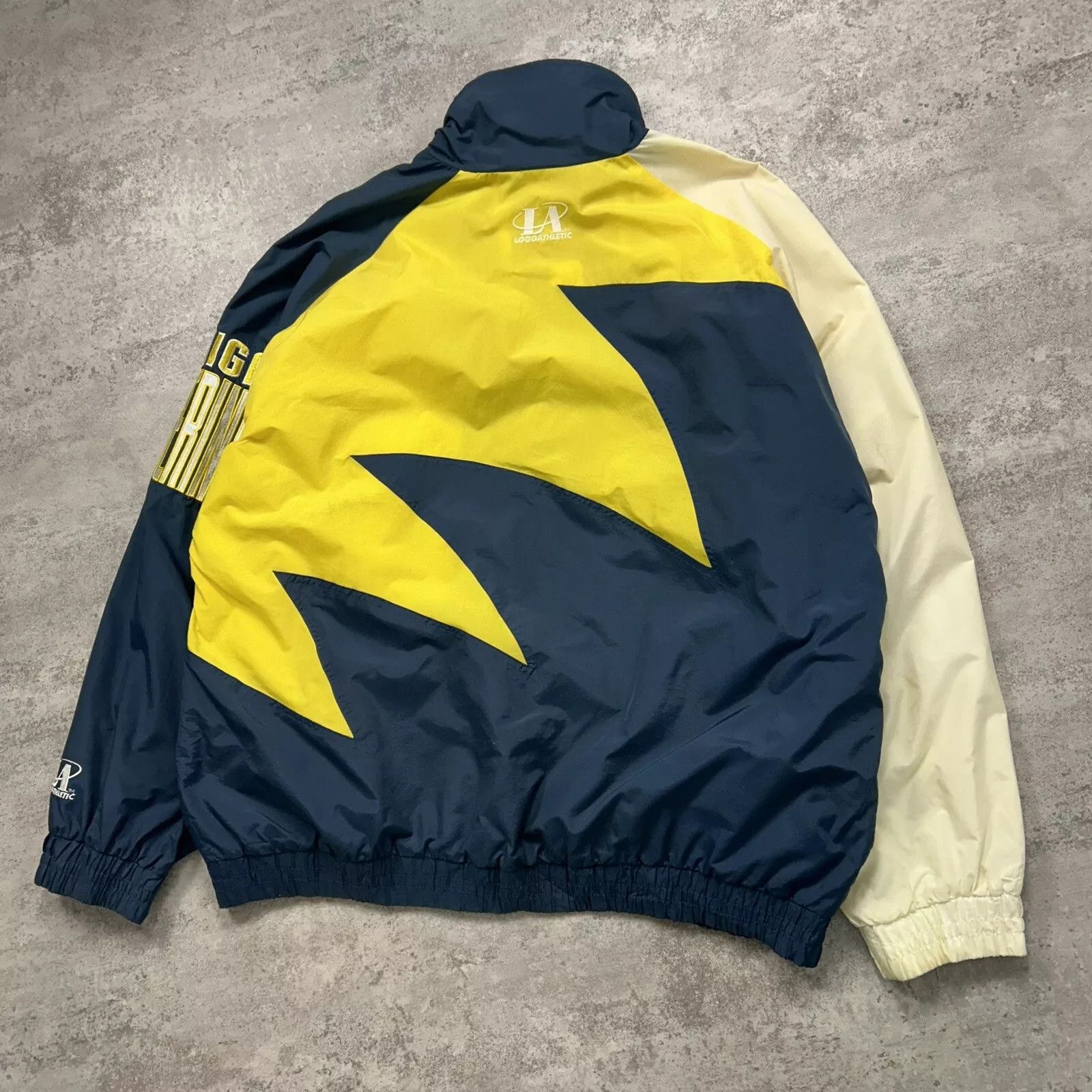 NCAA × Vintage MICHIGAN WOLVERINES LOGO ATHLETIC SHARK TOOTH JACKET SPLASH Size US XL / EU 56 / 4 - 6 Thumbnail