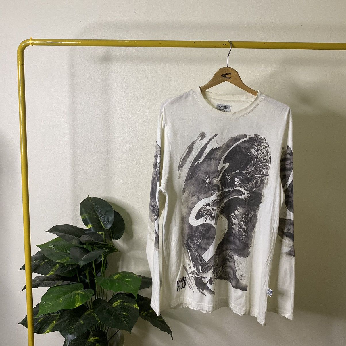 Affliction × Ed Hardy × Japanese Brand Juraku Crazy Dragon Graphic Ed Hardy Karakuri Sukajan Style Size US S / EU 44-46 / 1 - 1 Thumbnail