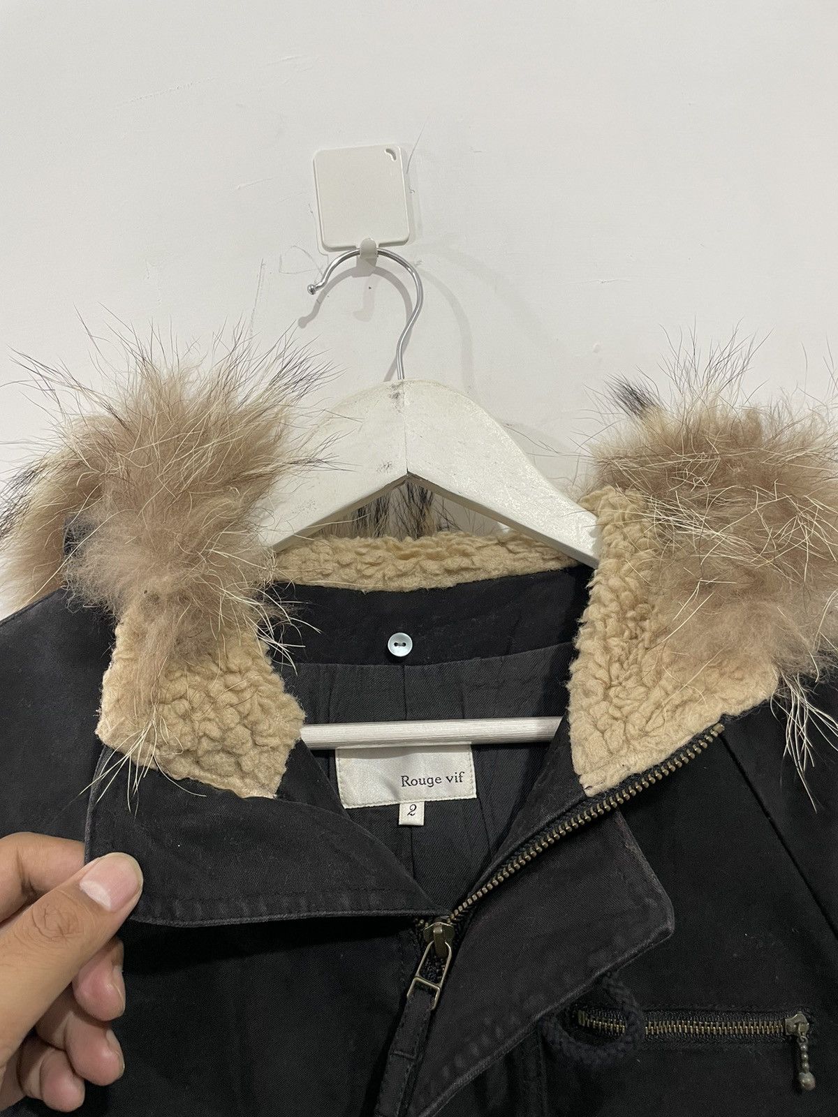 If Six Was Nine 2000s rouge vif Japan faurfuxfur jacket Black Opium style Size US S / EU 44-46 / 1 - 5 Thumbnail