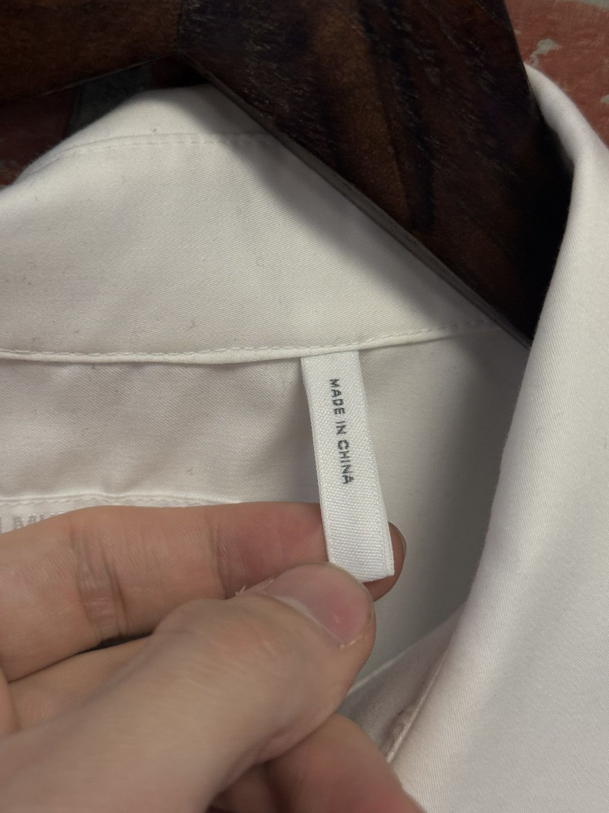 Helmut Lang Helmut Lang White Dress Shirt Size Large 🧼 Size US L / EU 52-54 / 3 - 8 Thumbnail