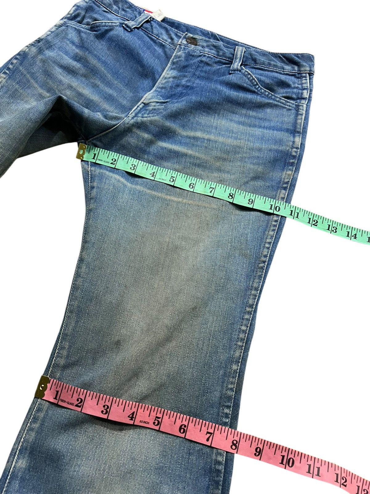 If Six Was Nine Vintage 80’s Bobson Western Flare Mud Wash Denim Size US 28 / EU 44 - 19 Thumbnail