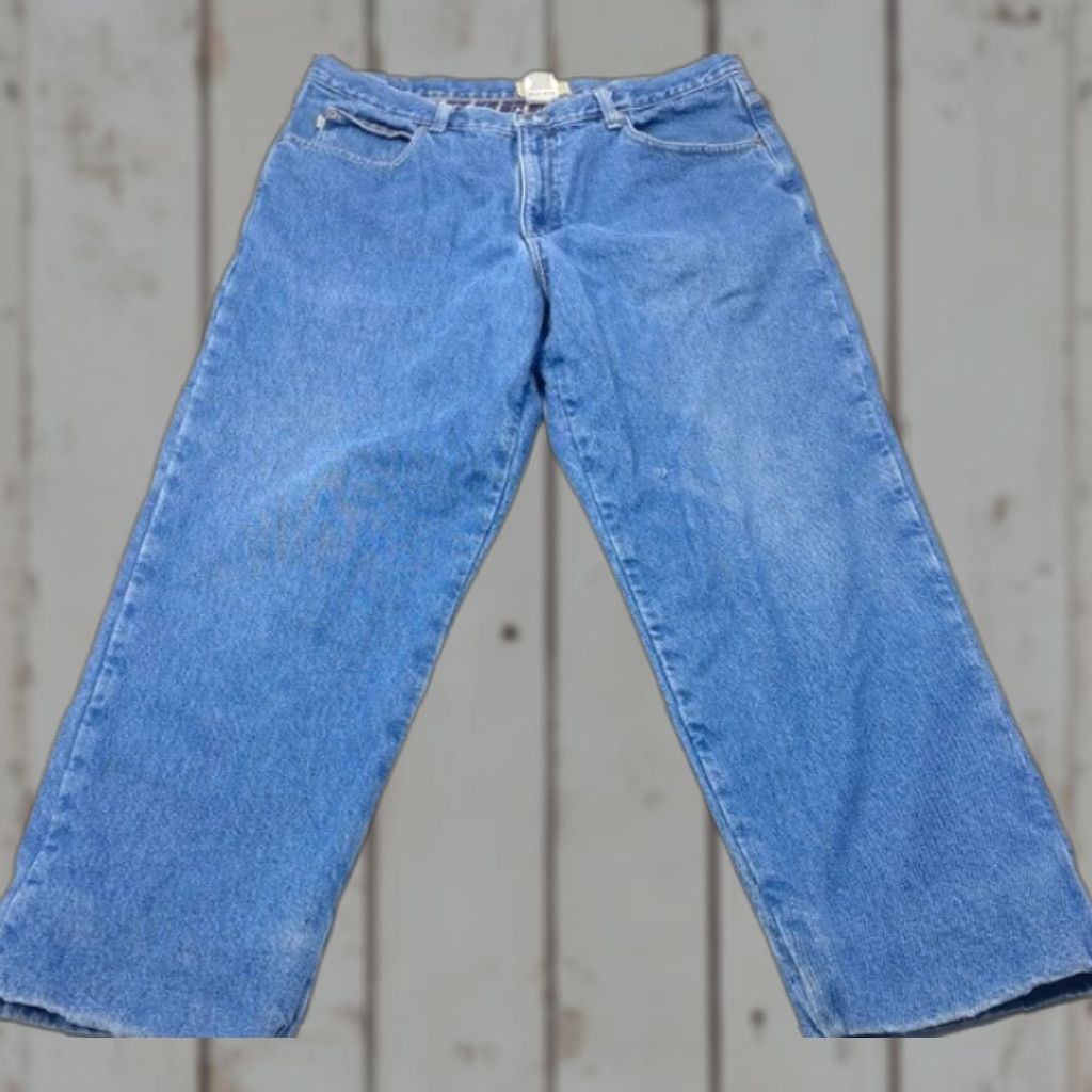 L.L. Bean Jeans Mens 38x26 Denim Blue Classic Fit 5-Pocket Lined 8557