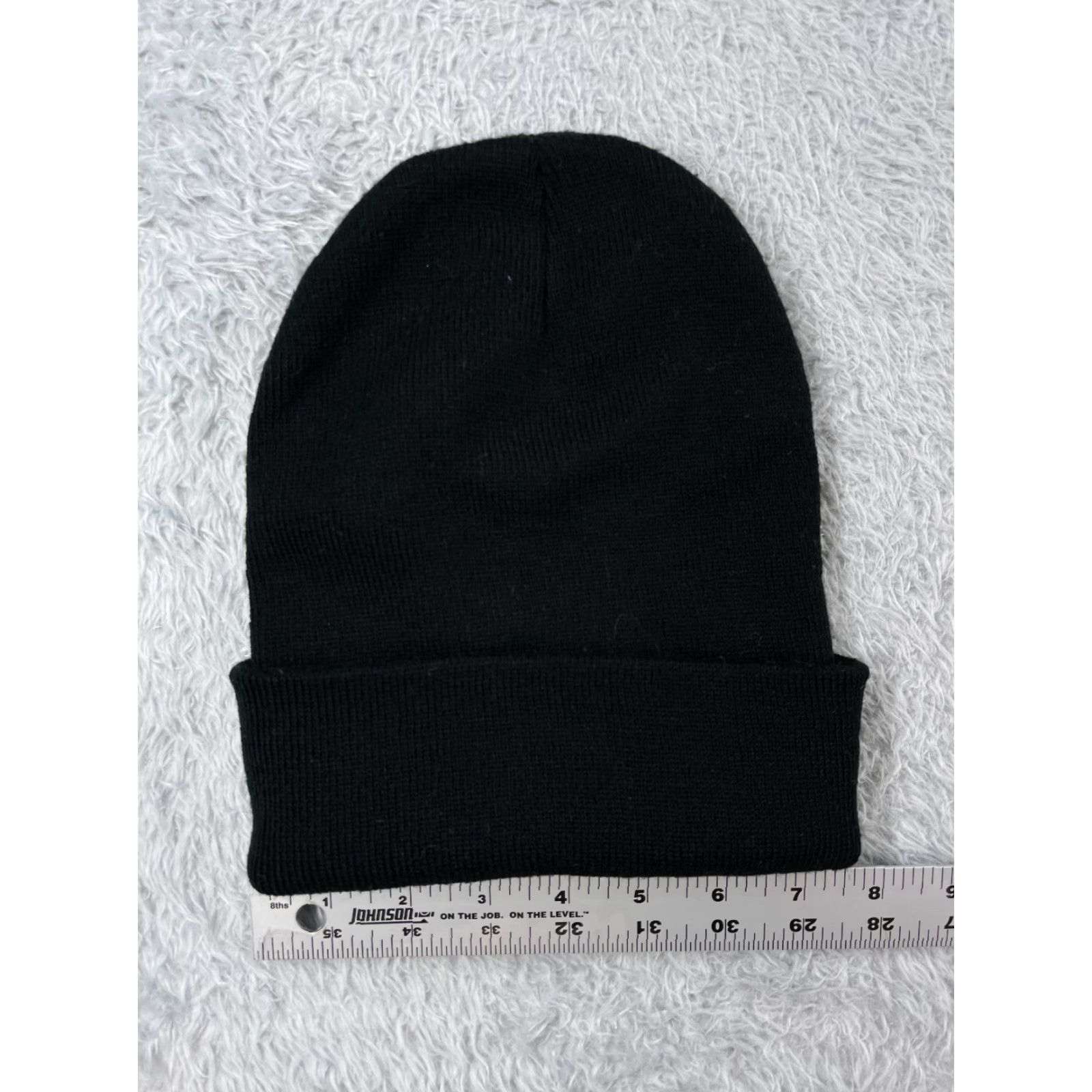 Vintage PromoHeadwear Beanie Hats One Size Adult Black Knit Acrylic Mountain Peaks Outdoor Ski Beanie Mens Womens Size ONE SIZE - 4 Thumbnail
