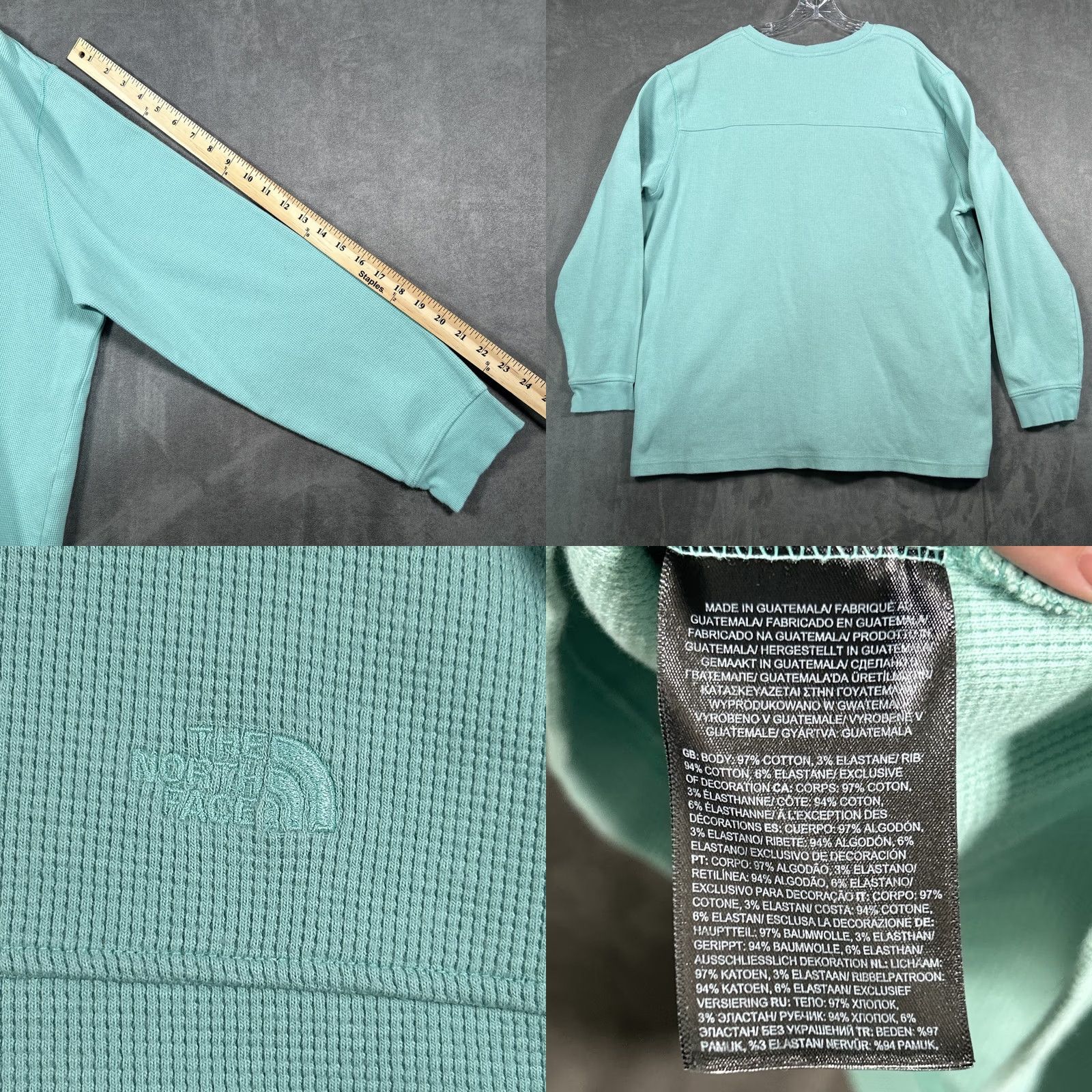 The North Face The North Face Henley Shirt Adult 3XL Mint Green Mens Size US XXL / EU 58 / 5 - 8 Thumbnail