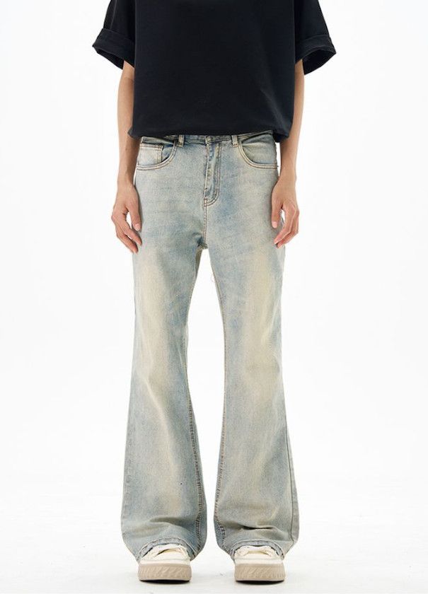Japanese Brand American street whiskered baggy wide-leg jeans for men Size US 32 / EU 48 - 1 Thumbnail