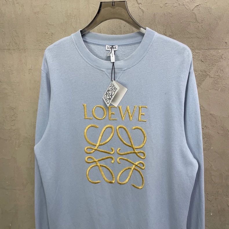Loewe loewe Sky blue embroidered round-neck sweatshirt with large Size US M / EU 48-50 / 2 - 3 Thumbnail