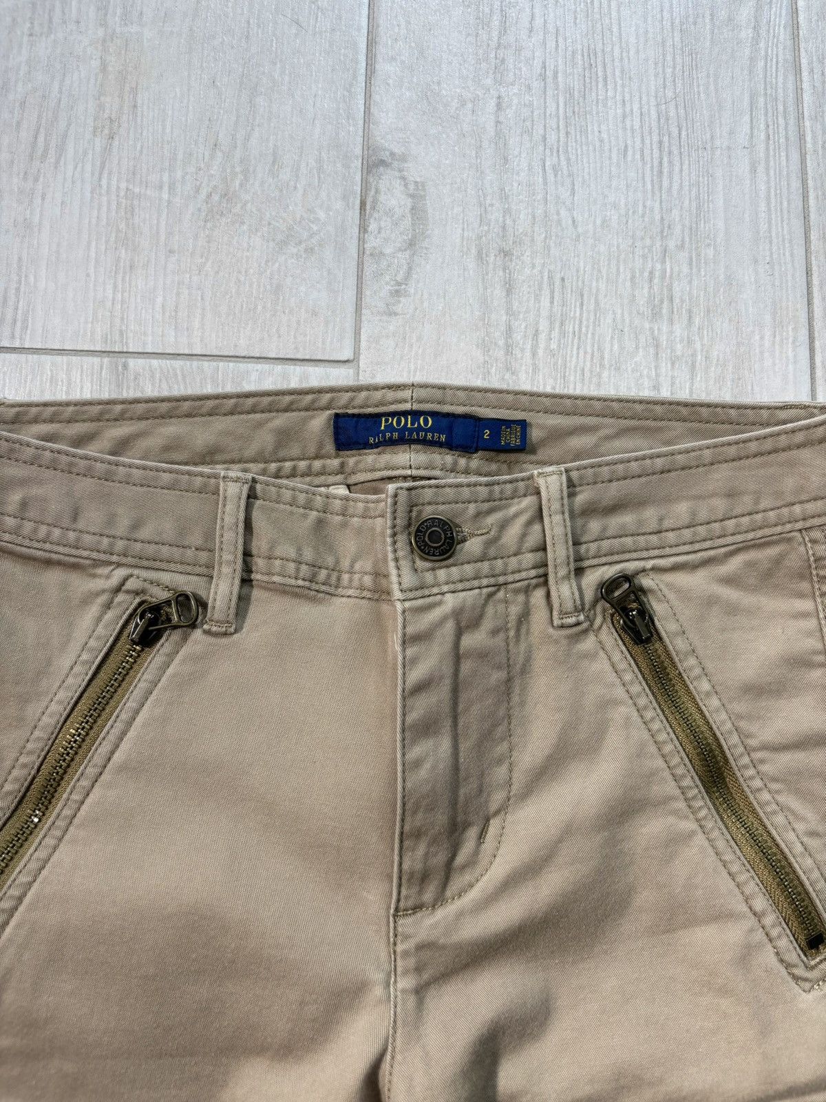 Polo Ralph Lauren Polo Ralph Lauren Cargo Pants Zipper Retro Rare Y2K Size 26" / US 2 / IT 38 - 6 Thumbnail