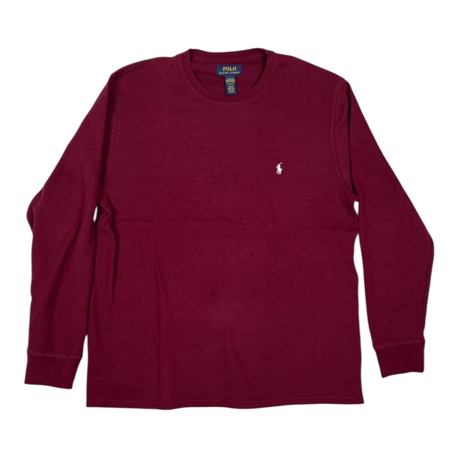 Polo Ralph Lauren Polo Ralph Lauren Sleep Shirt Red Size XL Waffle Knit 100% C Size US XL / EU 56 / 4 - 1 Thumbnail
