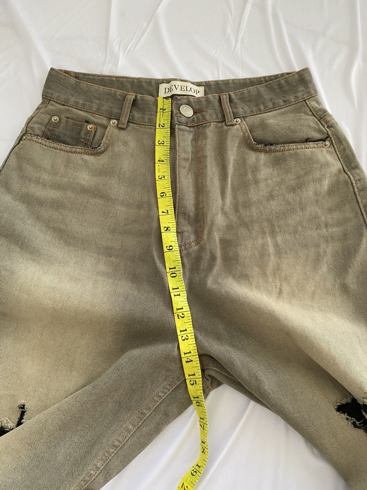 Designer × Jean baggy distressed jeans develop balenciaga style Size US 30 / EU 46 - 13 Thumbnail