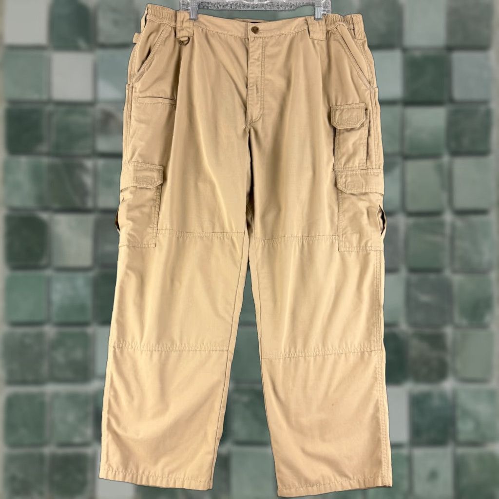 Vintage 5.11 Tactical Taclite Pro Ripstop Cargo Pant Men Size 44x30 Khaki Beige Straight Size US 44 / EU 60 - 1 Thumbnail