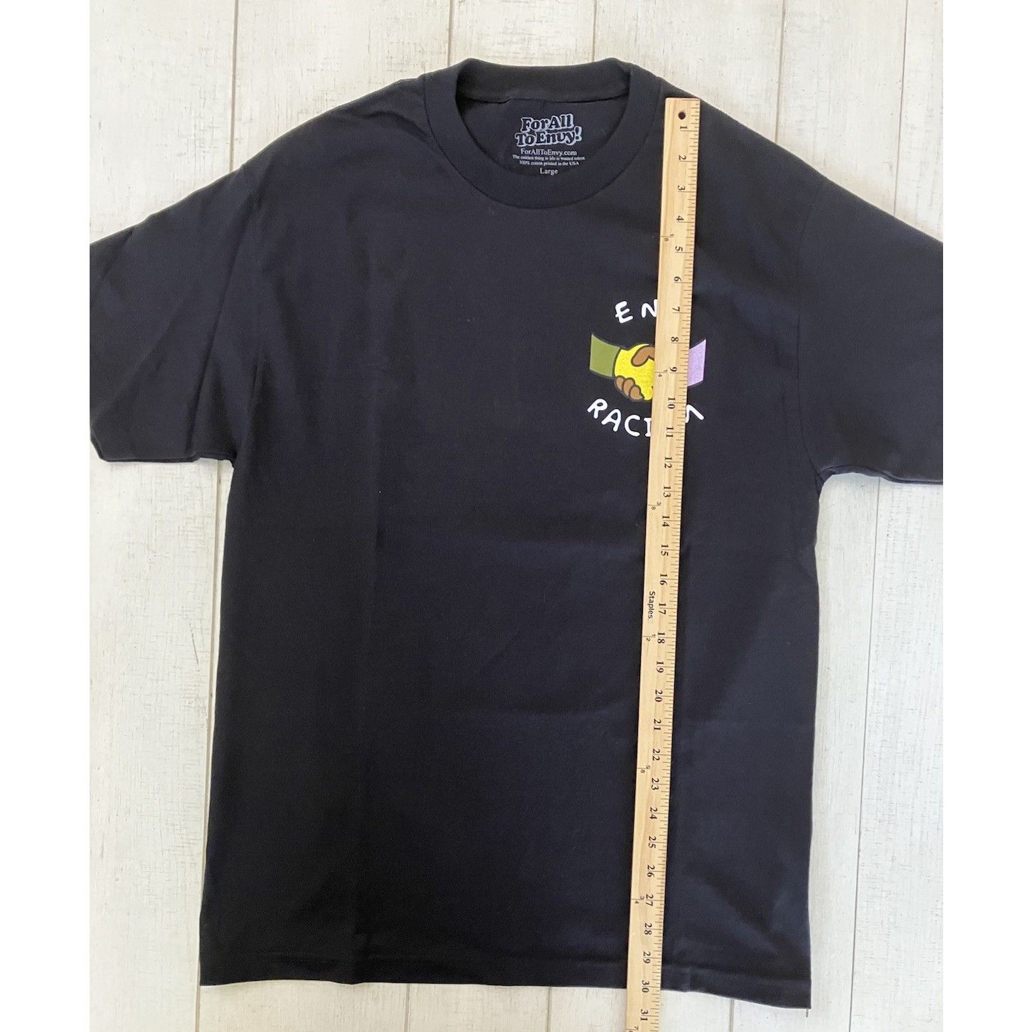 Other For All Envy “End Racism” Culture T-Shirt Vibrant Social Hea Size US L / EU 52-54 / 3 - 6 Thumbnail