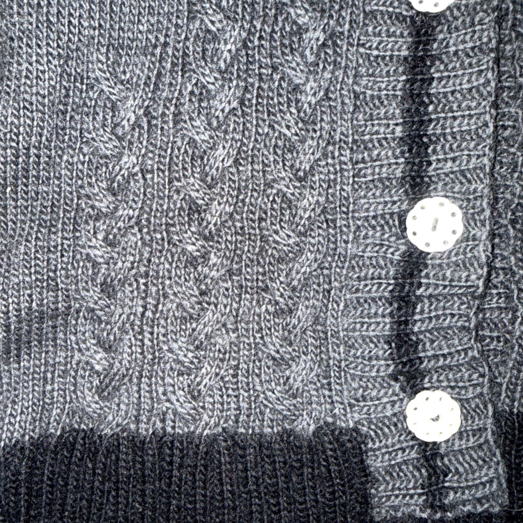 Vintage VINTAGE Newari Wool Cardigan Hoodie Sweater S/M Women Gray Regular Knit Relaxed Fit Bohemian Aztec Designer Fall Winter Spring Size S / US 4 / IT 40 - 4 Thumbnail