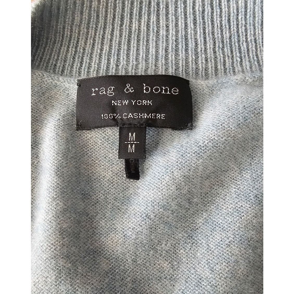 Rag & Bone Rag & Bone Cashmere Sea Foam Blue Oversized Logan Sweater M Size M / US 6-8 / IT 42-44 - 11 Thumbnail