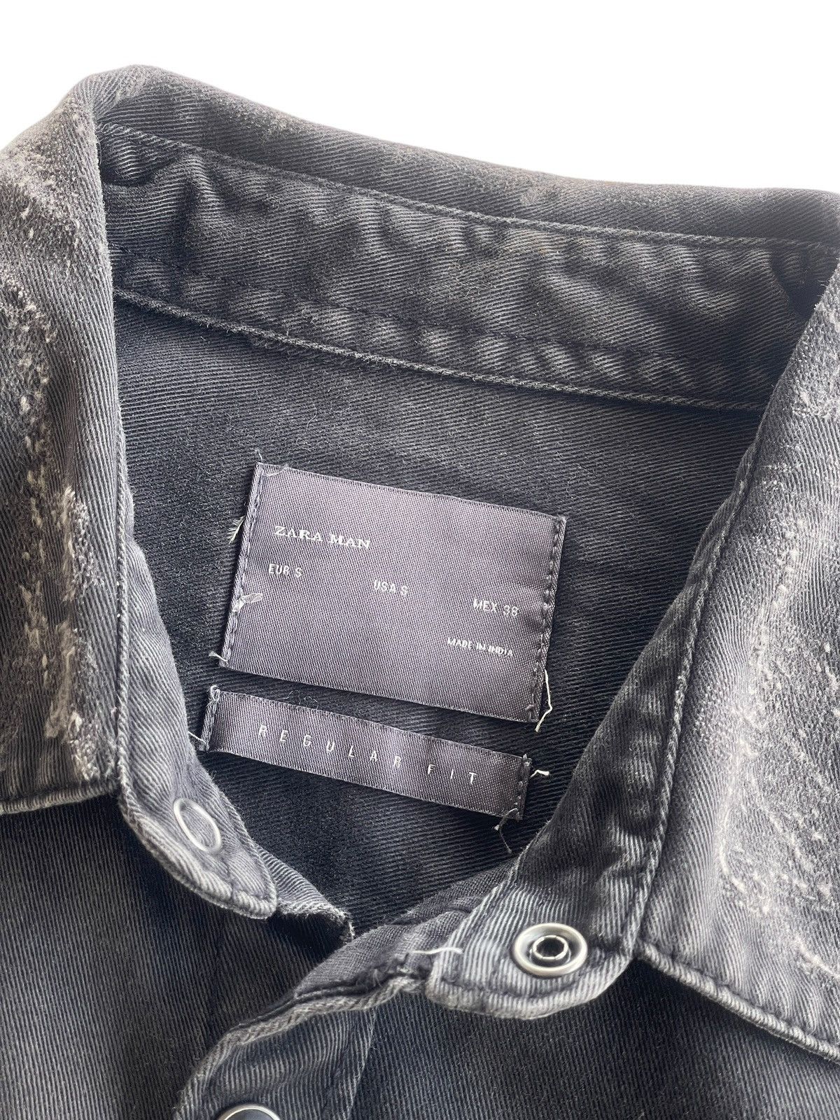 Zara Herren Zara Distressed Faded Shirt Size US S / EU 44-46 / 1 - 15 Thumbnail